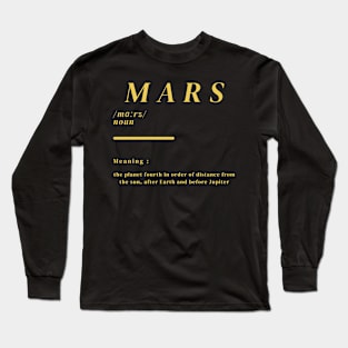 Word Mars Long Sleeve T-Shirt